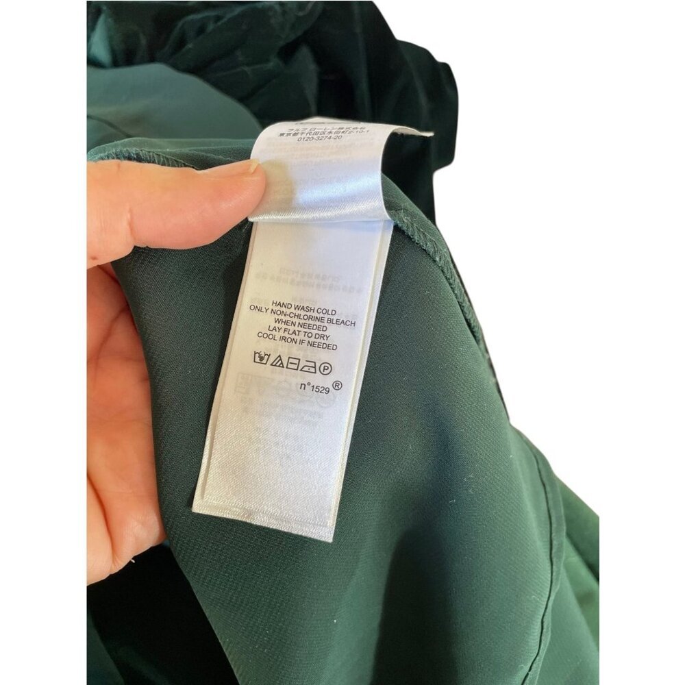 Lauren Ralph Lauren Plus Size 18W Green Velvet Faux Wrap Cocktail Dress - Picture 9 of 13